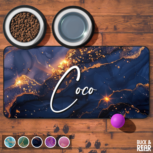 Marble Pet Feed Mat
