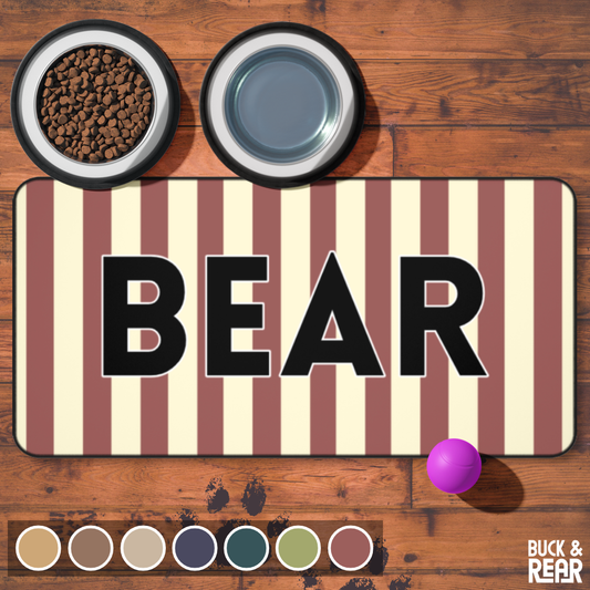Stripes Pet Feed Mat