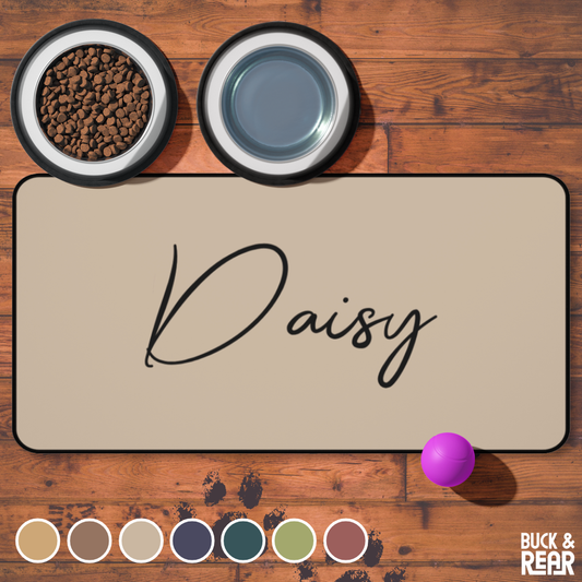 Name Pet Feed Mat